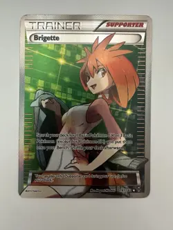 Brigette 🌟 161/162 Full Art Holo | XY Breakthrough | English Pokemon TCG | LP - Image 1