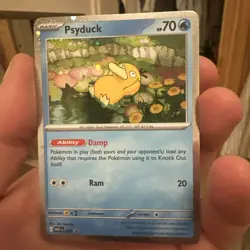 Pokemon TCG Mega Evolutions Psyduck 007 Black Star Promo mint - Image 1