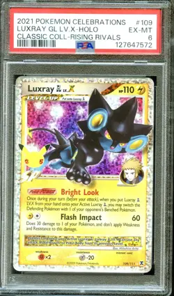 PSA 6 - Luxray GL LV X 109/111 Celebrations - Pokemon - Image 1