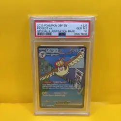 Pokemon Pidgeot ex 225/197 SV03: Obsidian Flames Holo PSA 10 GEM MT - Image 1