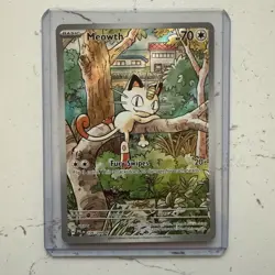 Meowth 106/094 Pokemon Mega Evolution Phantasmal Flames Illustration Rare - Image 1