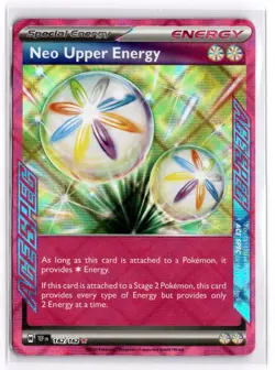 Pokemon TCG Neo Upper Energy 162/162 Sv05: Temporal Forces Ace Spec Holo - Image 1