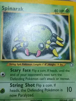 MP Spinarak 75/111 Neo Genesis Unlimited Common Pokemon TCG - Image 4