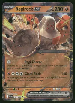 Regirock ex - 101/182 Double Rare Holo NM Pokemon SV10: Destined Rivals - Image 1
