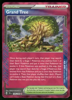 Grand Tree 136/142 ACE SPEC Rare Holo NM Pokemon SV07: Stellar Crown - Image 1