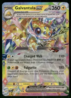 Galvantula ex - 051/142 Double Rare Holo NM Pokemon SV07: Stellar Crown - Image 1