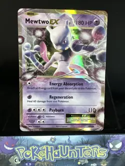 Pokemon Card Mewtwo EX 52/108 XY Evolutions Half Art Ultra Rare NM - Image 1