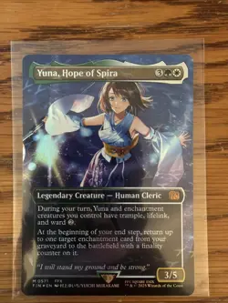 Yuna, Hope of Spira (Borderless) (Chocobo Track Foil) Final Fantasy Foil Mint - Image 1