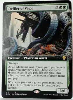 Defiler of Vigor Extended Art Regular NM - Image 1