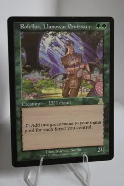 Rofellos, Llanowar Emissary 118 Urza's Destiny NM English 114 - Image 1