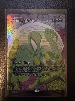 MTG Mindbreak Trap 0011 (Borderless) FOIL Spider Man MYTHIC - Image 1