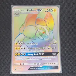 Alolan Golem GX - 113/111 - Secret Rare - Crimson Invasion - Pokemon - NM/M - Image 1