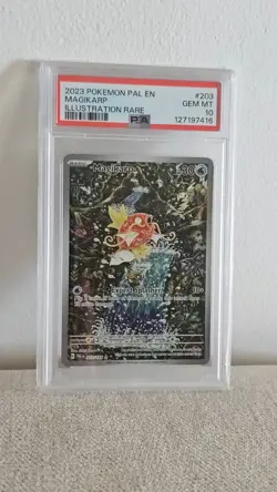 PSA 10 GEM MINT Magikarp 203/193 Sv02: Paldea Evolved Holo Pokemon 2023 - Image 1