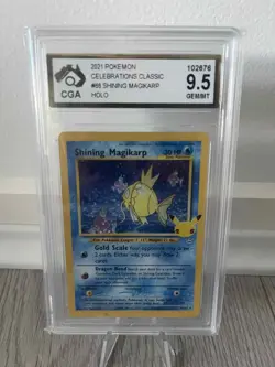 Shining Magikarp 25th Celebrations Classic 66/64 Pokemon TCG Holo Mint CGA 9.5 - Image 1