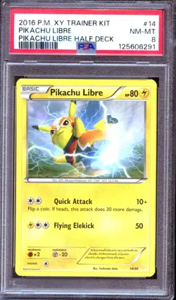 PSA 8 - Pikachu Libre 14/30 XY Trainer Kit - Pokemon - Image 1