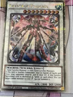 Crystron Phoenix - RA04-EN058 - Quarter Century Secret Rare - Yu Gi Oh - Image 1