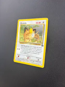 Pokemon Card Black Star Promo Meowth 10 Holo WOTC - Image 4