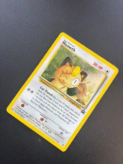 Pokemon Card Black Star Promo Meowth 10 Holo WOTC - Image 5
