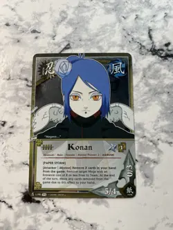 Konan Chibi Akatsuki Foil - TP3 - 1198 Naruto TCG CCG Bandai Holographic Card - Image 1