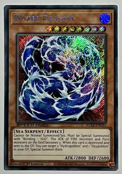 Water Dragon SGX2-ENC01 (NM) Secret Rare 1st Edition Speed Duel YuGiOh Card - Image 1