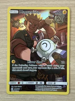 Pokemon TCG Magnemite Holo Secret Rare Card Cosmic Eclipse 242/236 - NM - Image 1