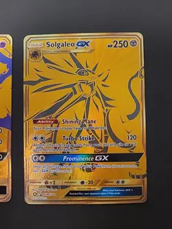 Pokemon TCG - Lunala GX SM103a & Solgaleo GX SM104a Hidden Fates Gold Promos - Image 3