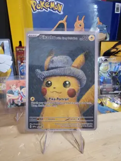 Van Gogh Starry Night Mewtwo - Classic Pokemon Fan Art Custom - Non TCG (NM) - Image 1
