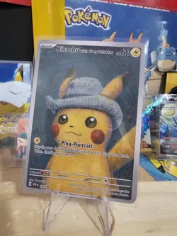 Van Gogh Starry Night Mewtwo - Classic Pokemon Fan Art Custom - Non TCG (NM) - Image 3