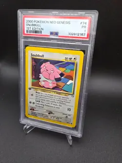PSA 1 POP 1 2000 POKEMON NEO GENESIS 1ST EDITION #74 SNUBBULL - Image 2