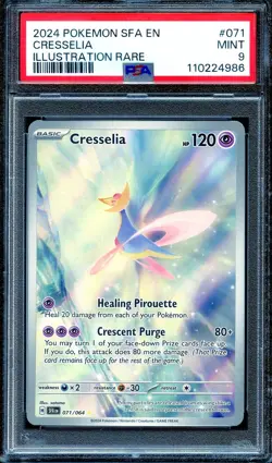 PSA 9 - Cresselia 071/064 Illustration Rare Shreouded Fable - Pokemon - Image 1