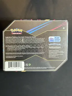 Pokemon Crown Zenith Tin Glarian Articuno Factory Sealed - Image 2