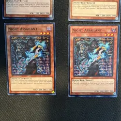 Night Assailant Yugioh Lot Of 4 OP19-EN016 Unlimited Lightly Played Goat Format - Image 3