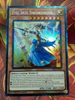 Yugioh The Iris Swordsoul Prismatic Collector's Rare RA01-EN023 1st NM - Image 1