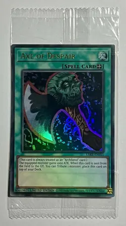 Axe Of Despair LART-EN051 •SEALED• Ultra Rare Limited Edition Promo Yu-Gi-Oh - Image 1