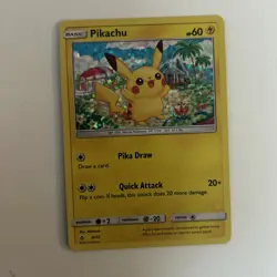 Pokemon Pikachu TCG 4/12 McDonald's 2018 Promo Holo Card - Image 1