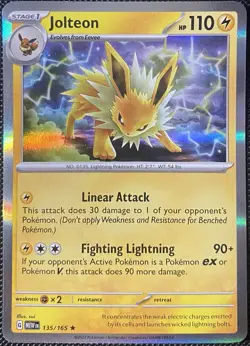 Jolteon 135/165 Sv: Scarlet & Violet 151 Holo - Pokemon Card - Image 1