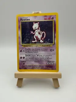 Pokemon Card - Mewtwo Base Set 10/102 Holo Rare LP - Image 1