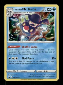 Pokemon SWSH: Sword & Shield Promo Cards #SWSH079 Galarian Mr. Rime Promo - Image 1