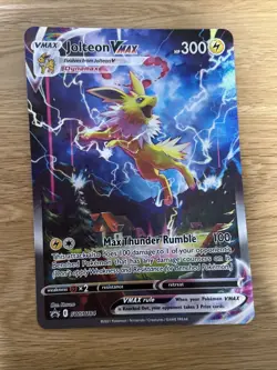 Pokemon Card Jolteon VMAX SWSH184 Alt Art Full Art Jumbo Promo Near Mint - Image 1