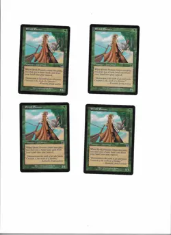 Set Of 4 Elvish Pioneer Onslaught Vintage Magic The Gathering Playset Card - Image 1