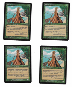 Set Of 4 Elvish Pioneer Onslaught Vintage Magic The Gathering Playset Card - Image 2