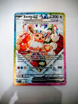 Pokemon TCG Prismatic Evolutions Eevee EX 174 Black Star Promo Card NM Condition - Image 1