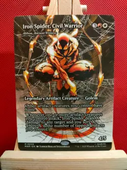 Iron Spider, Civil Warrior (Borderless)- Marvel's Spider-Man - Mythic - NM - MTG - Image 1