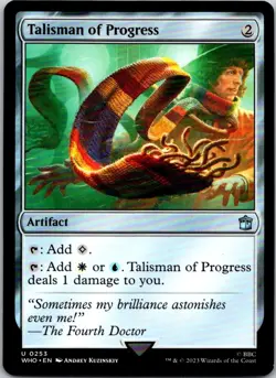 Magic the Gathering HP Talisman of Progress Doctor Who Commander MTG - Image 1