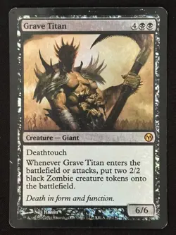 1x MTG Grave Titan (Foil) - Media Promos (MEDIA) - Magic the Gathering - Image 1