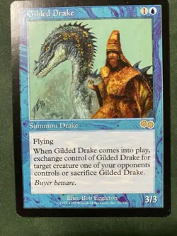 1x Gilded Drake- Urza's Saga Magic: The Gathering Mtg NM - Image 1