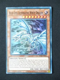 Blue-Eyes Alternative White Dragon RA02 Super Rare - 1st ed Yugioh Card #6HT - Image 1