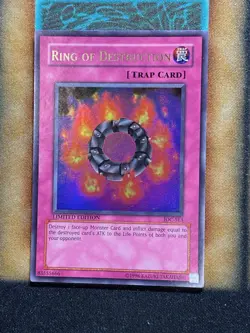 Yugioh Ring Of Destruction IOC-SE3 Ultra Rare Limited Edition LP - Image 1