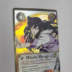 Hinata Hyuga [Reserved Character] Foil Holo Rare Naruto Bandai CCG TP4 NM Card - Image 2