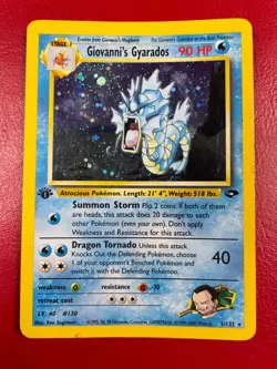 Giovanni's Gyarados 5/132 Gym Challenge Holo First Edition Pokemon Card - Image 1
